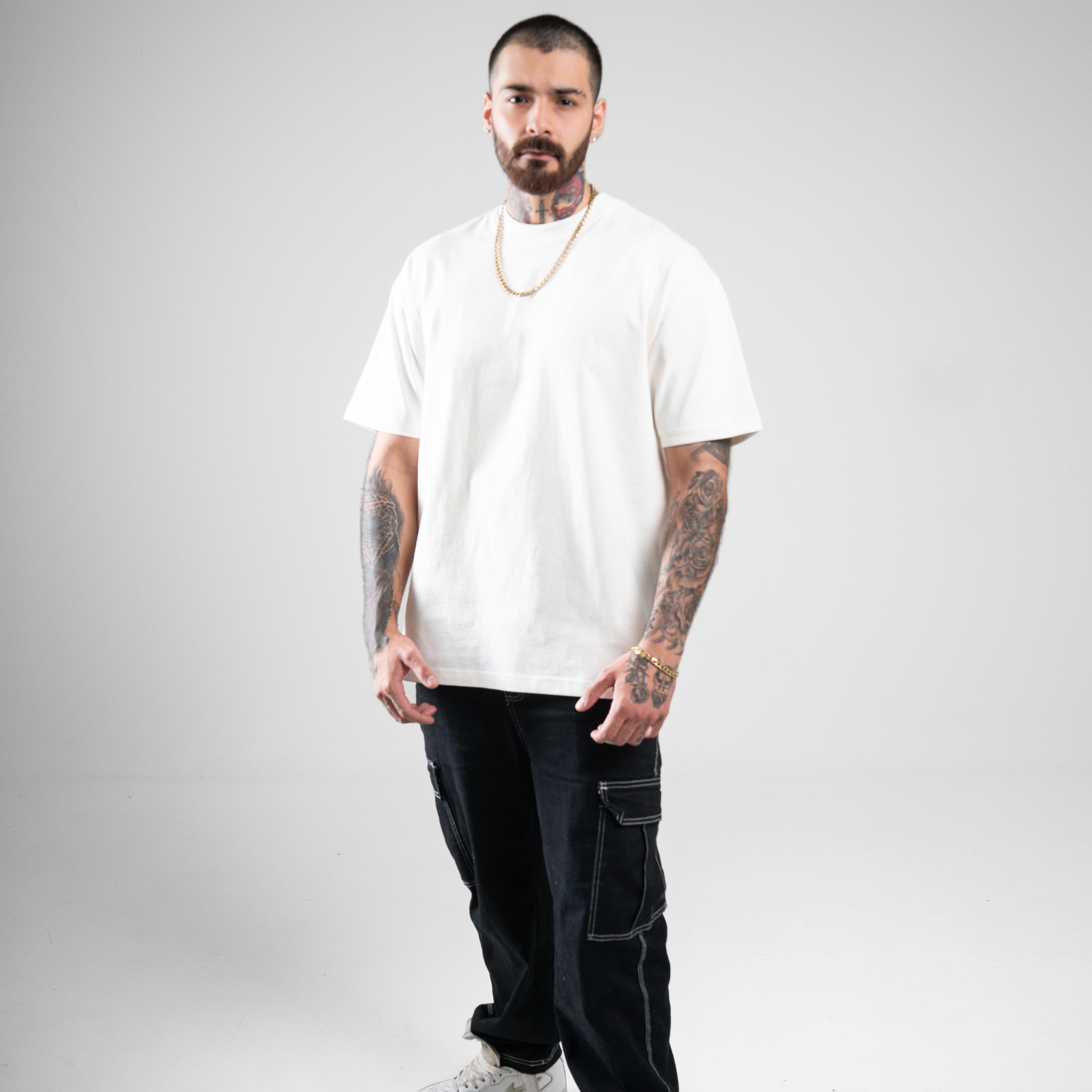 Playera oversize - Blanco