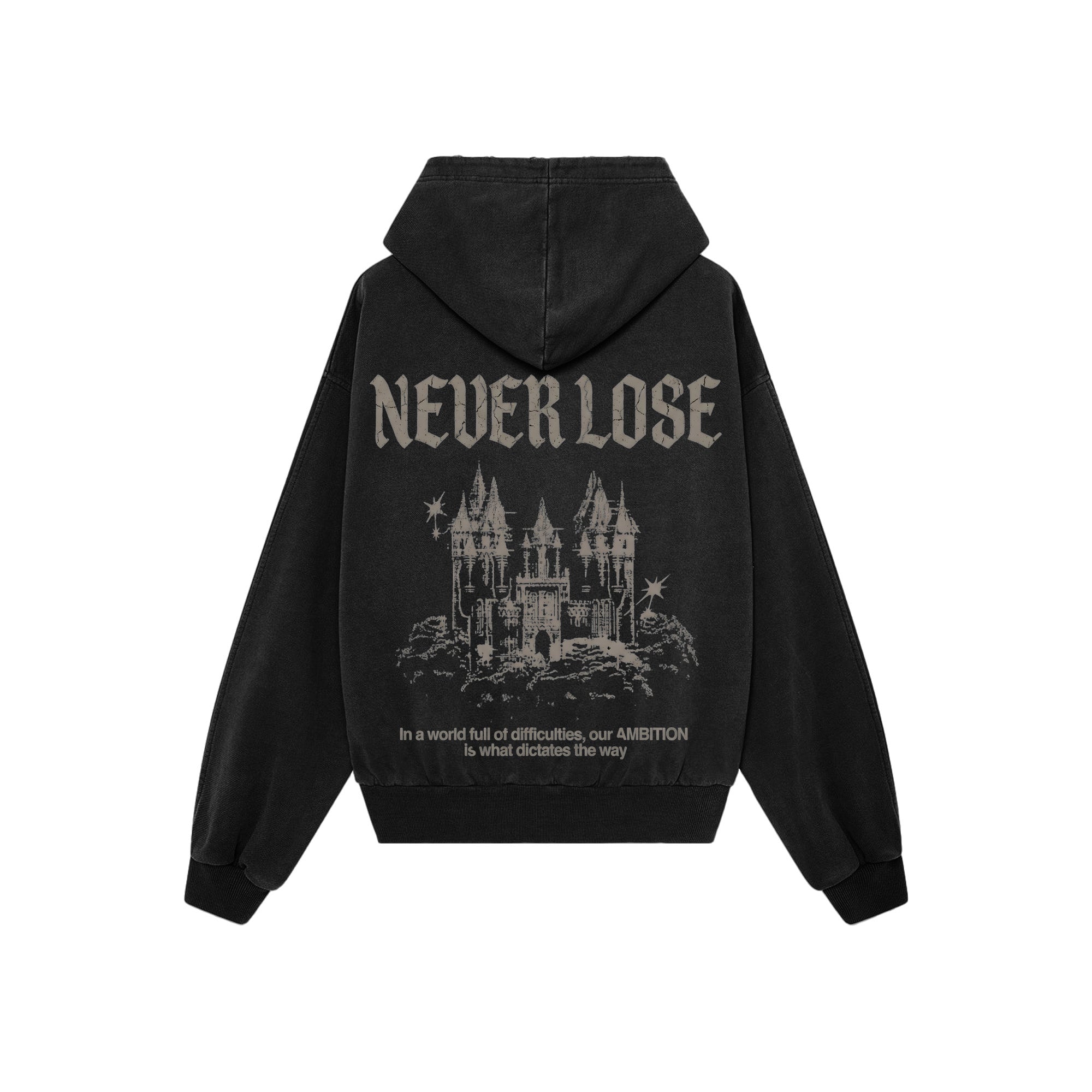 Never lose | Stone black