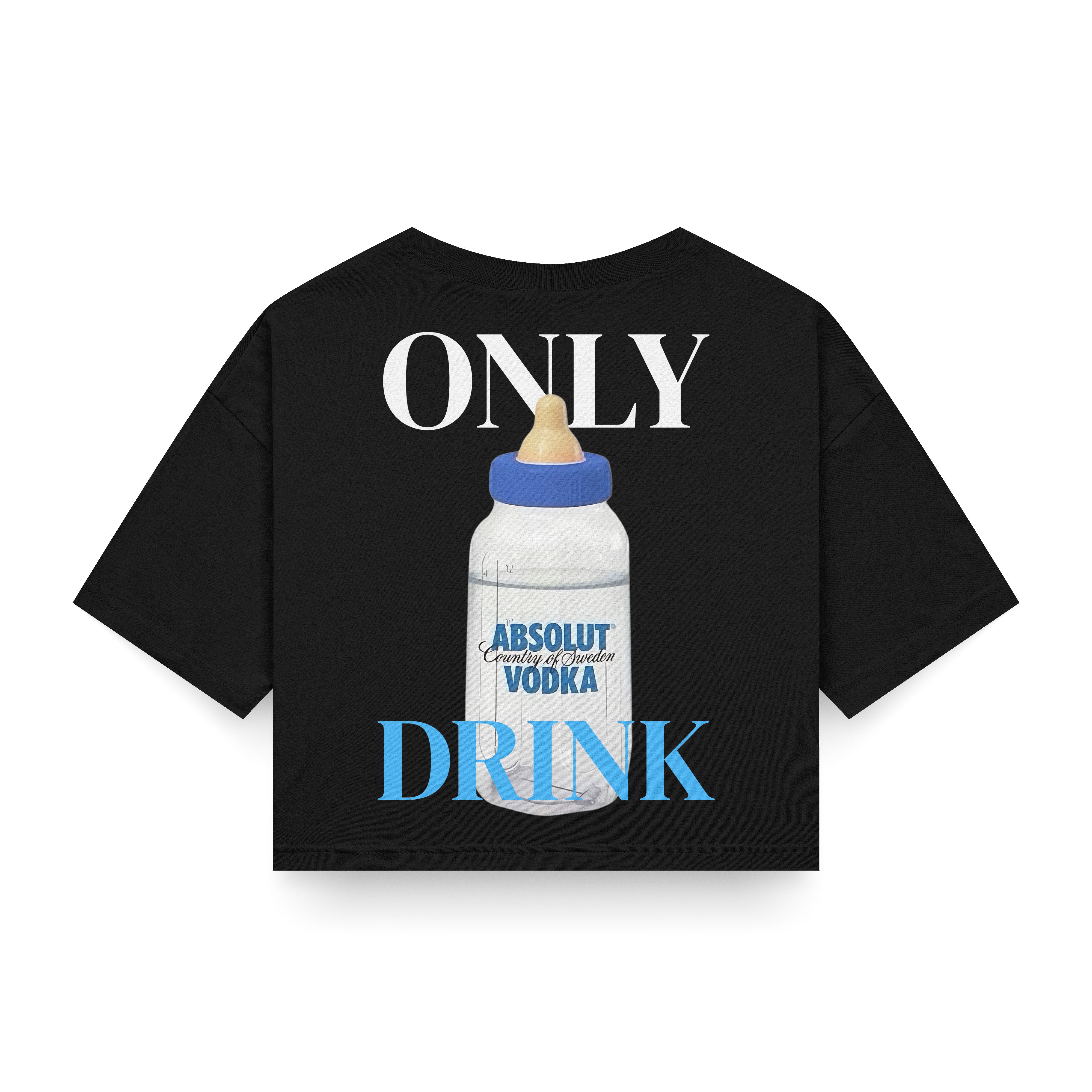 Only drink | Cropped black