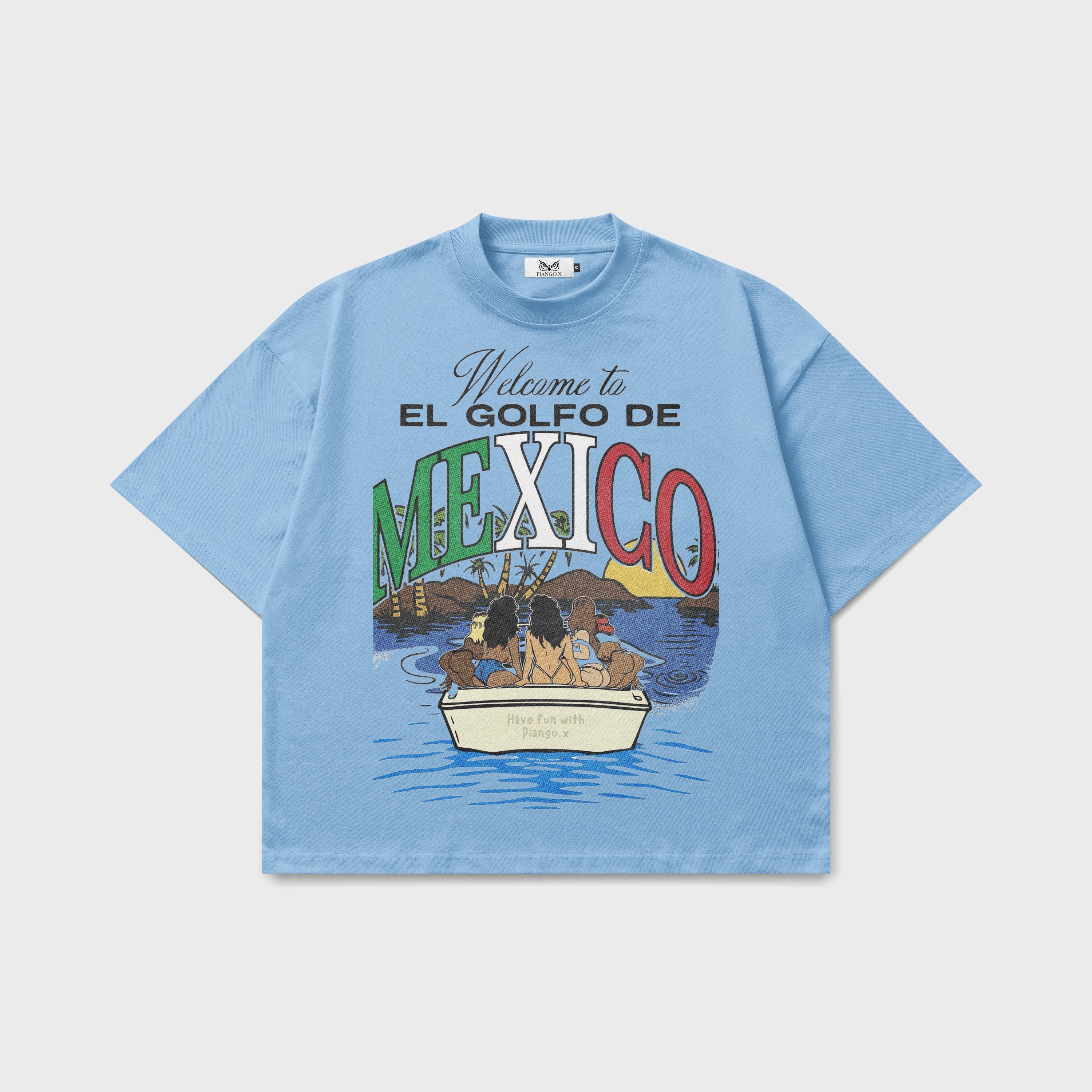 Golfo de México | sky blue oversize