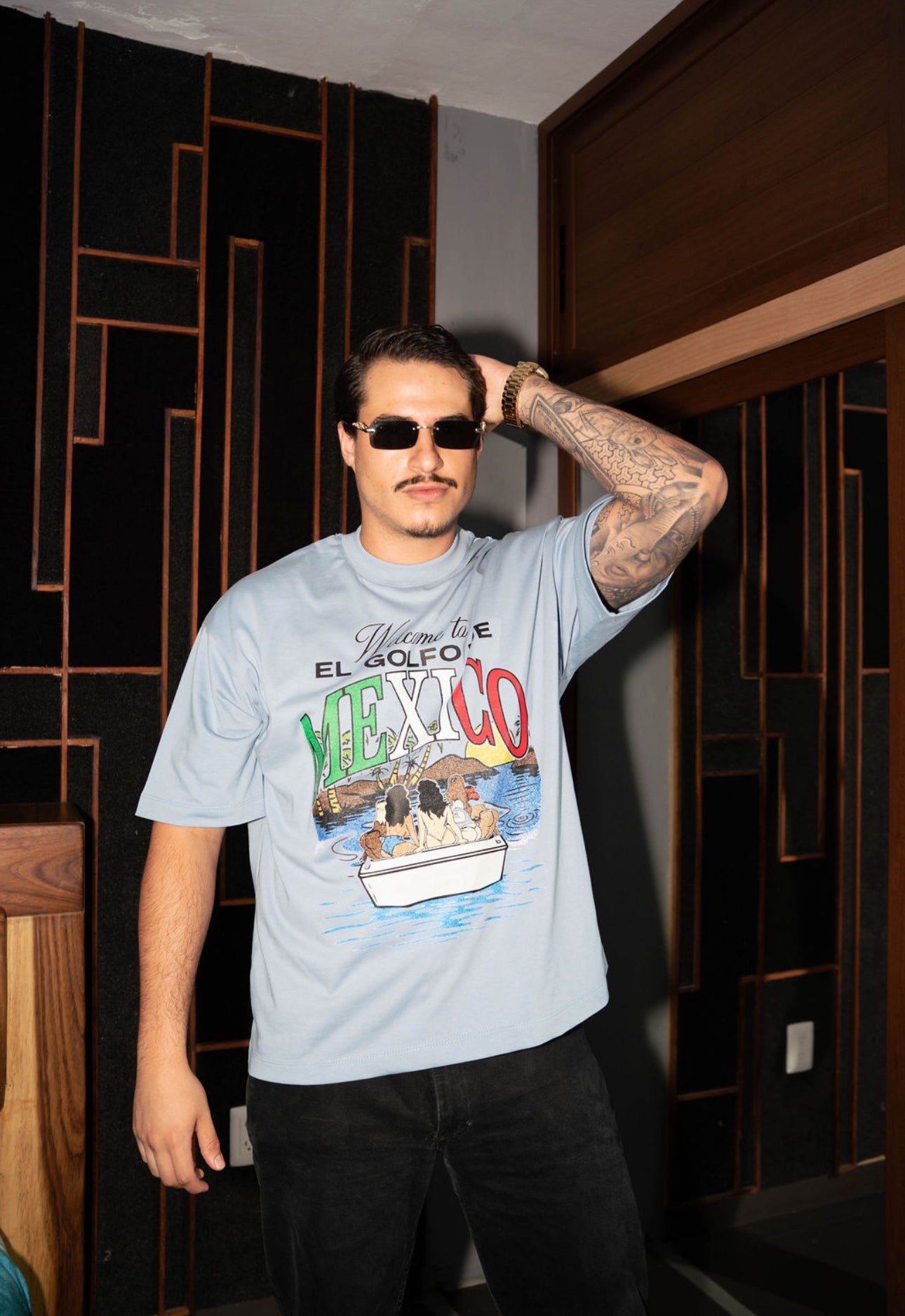 Golfo de México | sky blue oversize