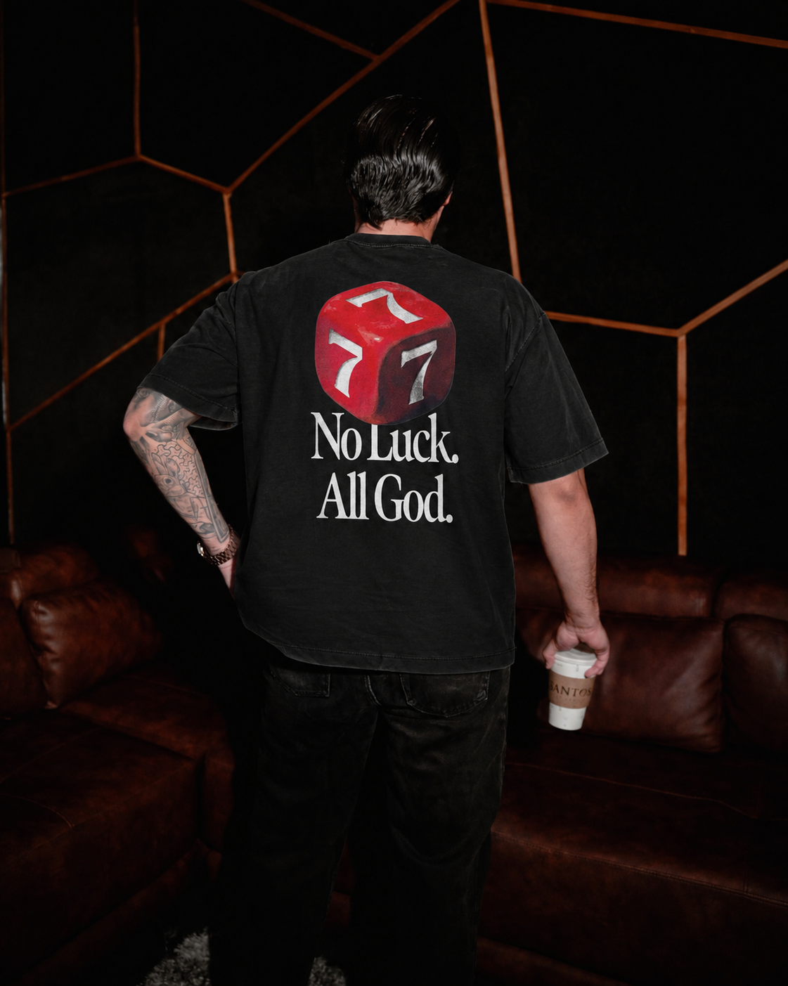 No luck oversize tee