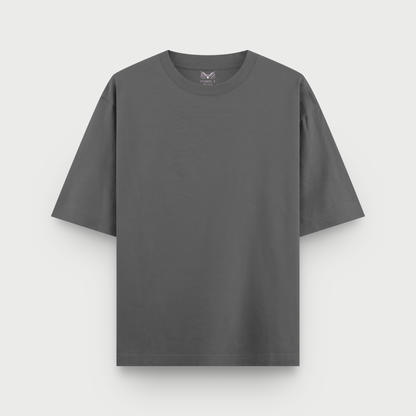 Playera oversize - Gris acero