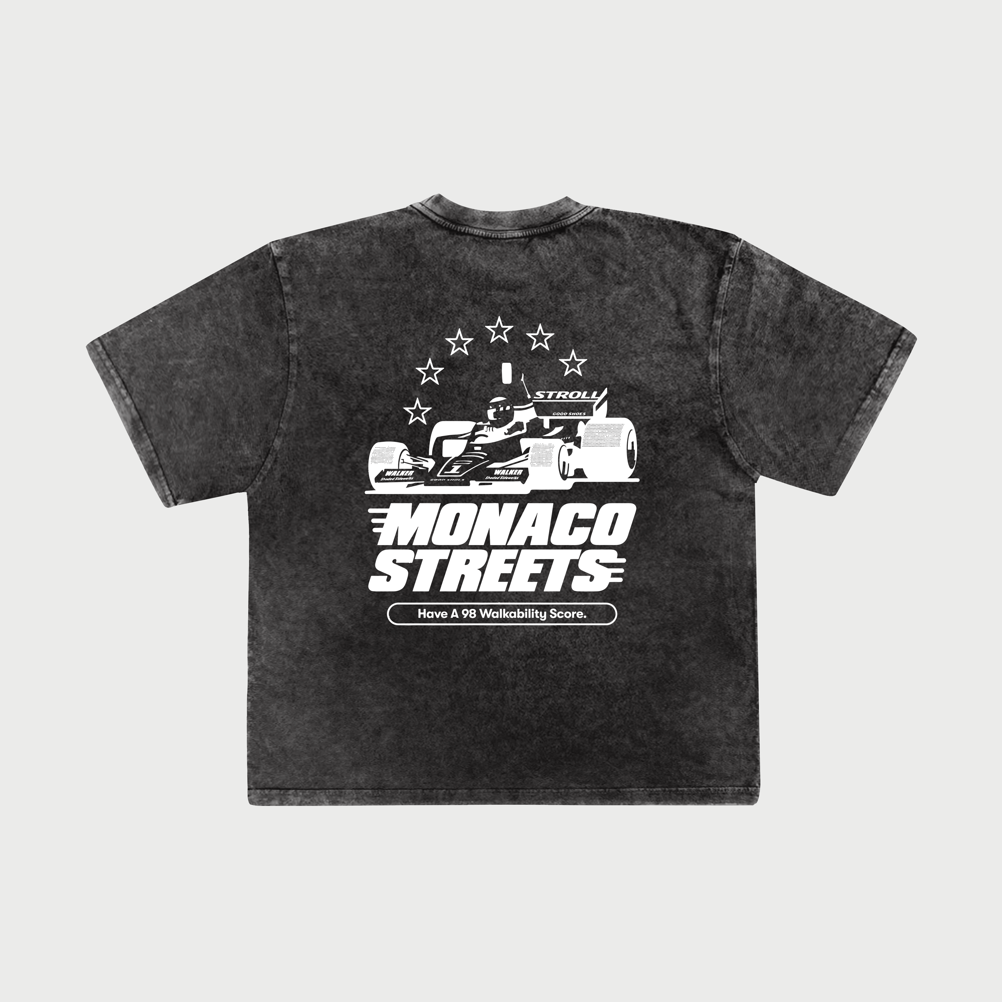 Monaco Streets - Oversize | Black Faded