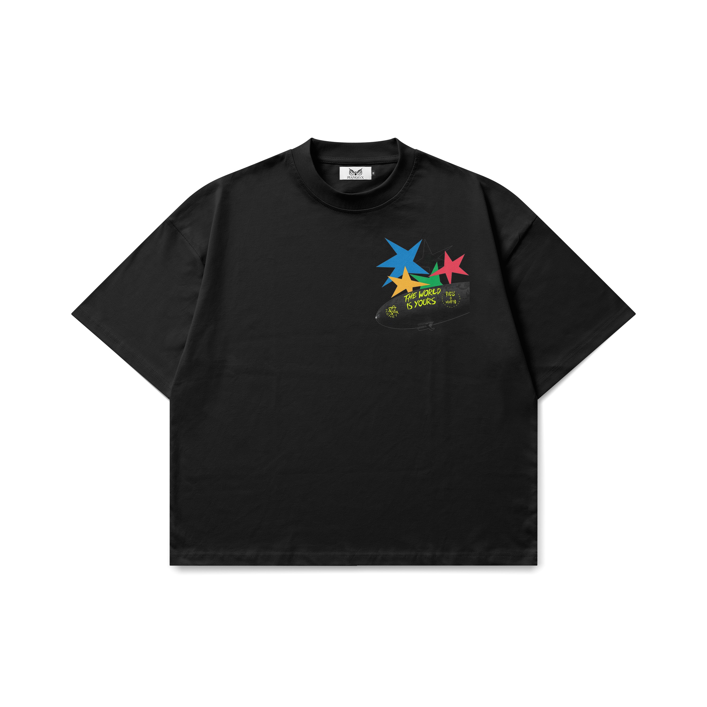 The world is your x R.M | black oversize