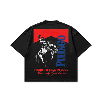 Hard to fall in love | black oversize