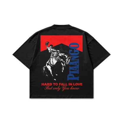 Hard to fall in love | black oversize