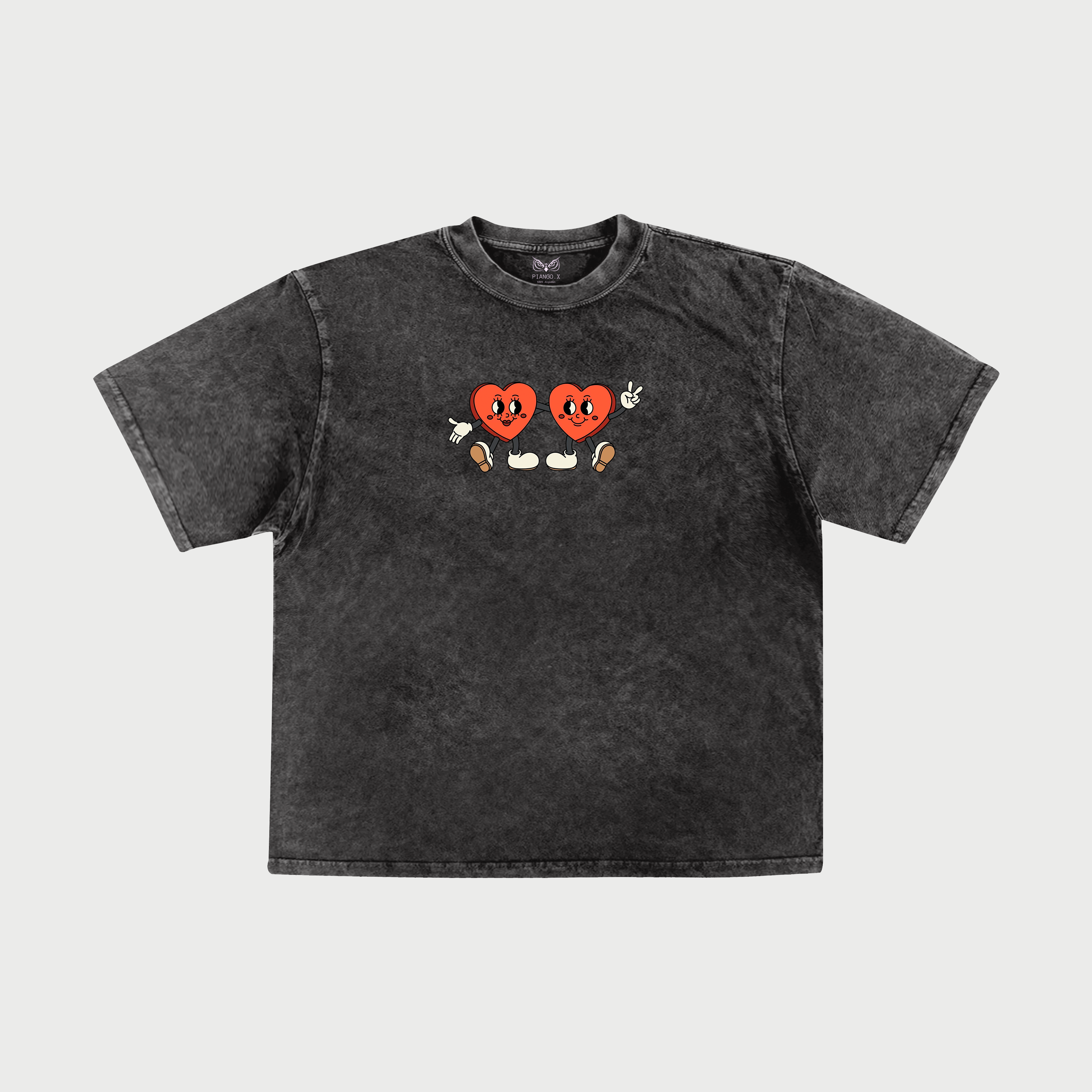 Looking Love - Oversize | Black Faded