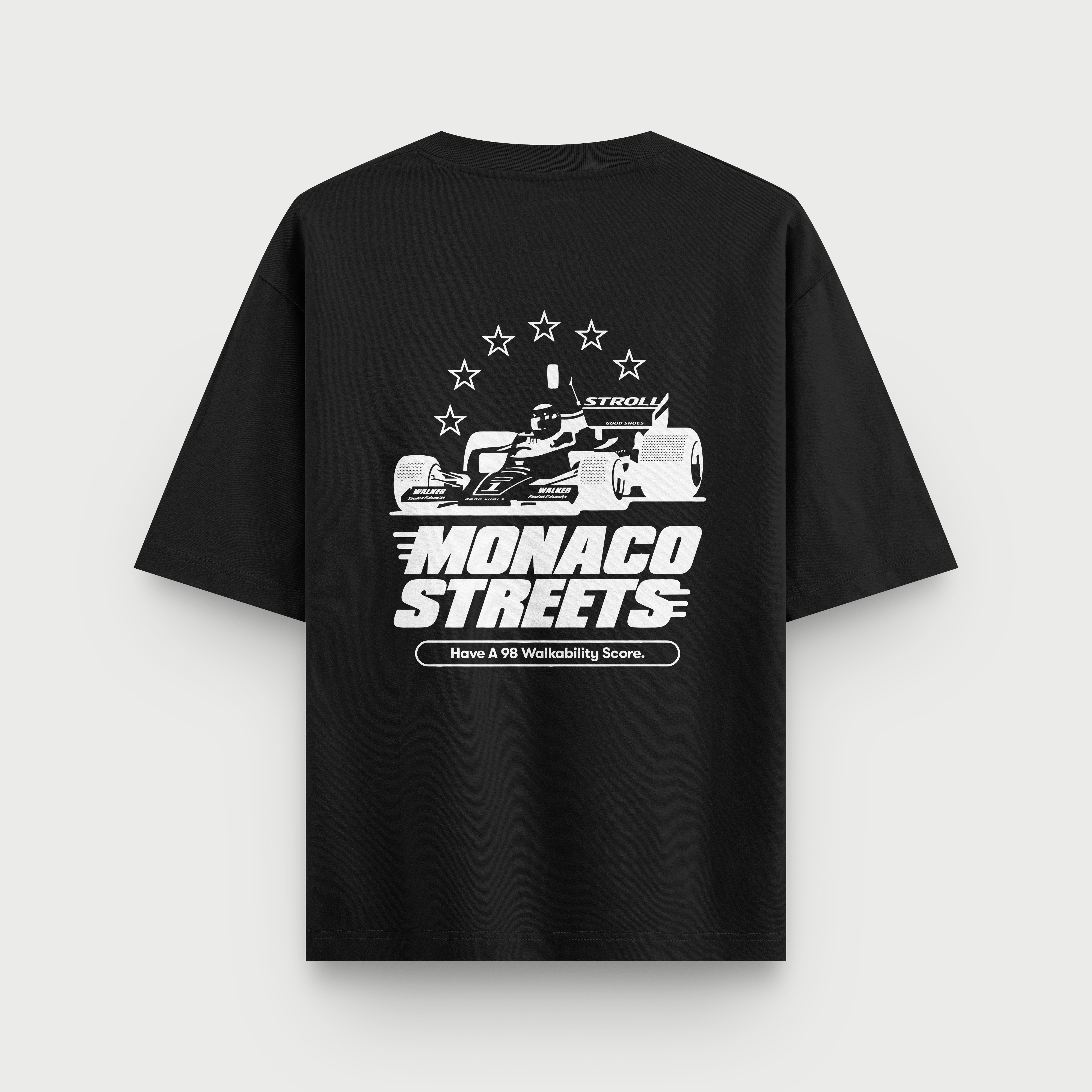 Monaco Streets - Oversize | Negro