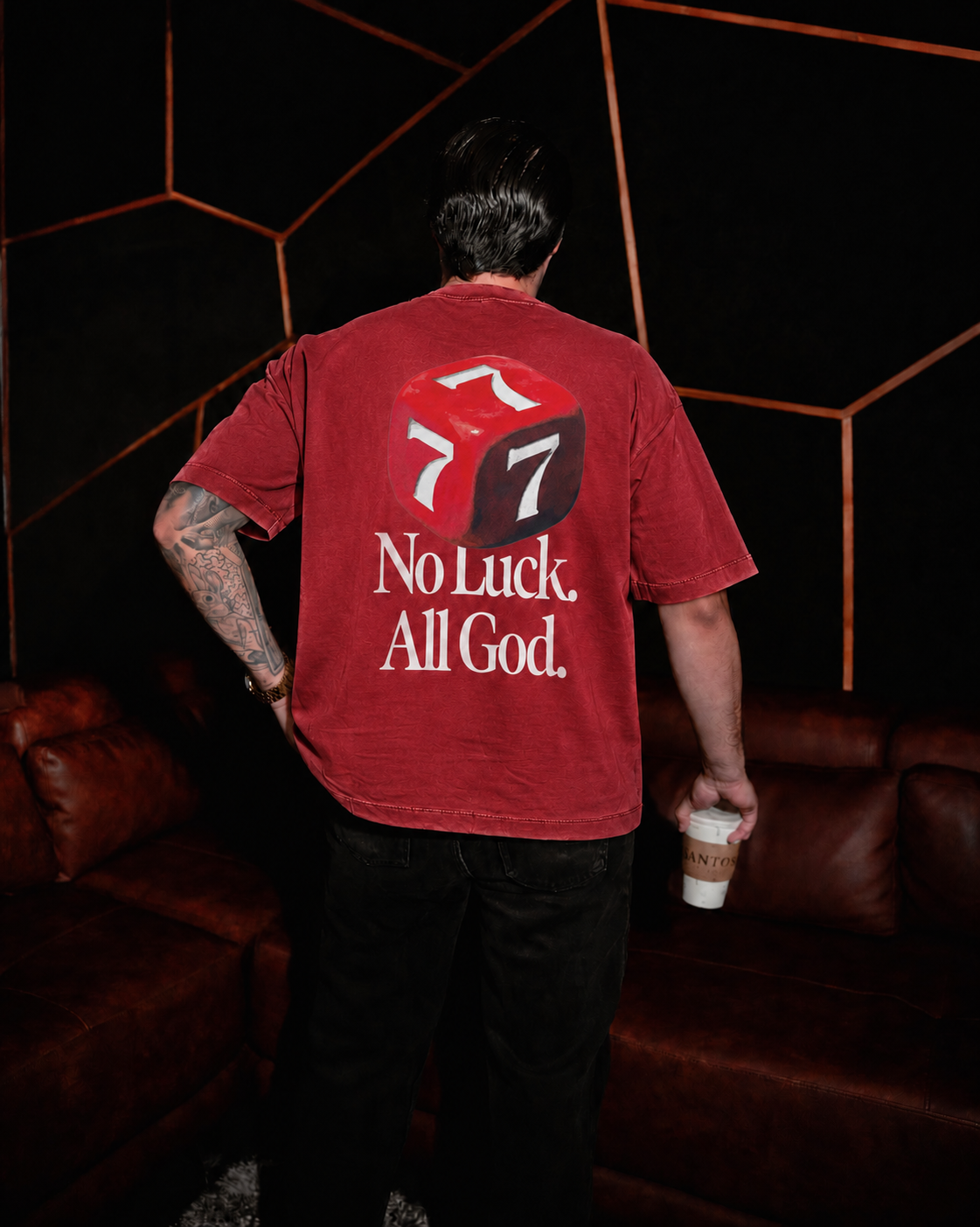 No luck oversize tee